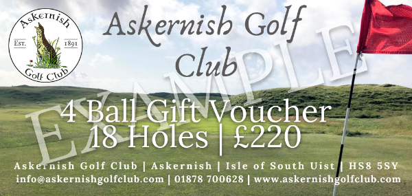 Askernish Golf Club 18 hole x4 ball Voucher